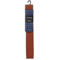 Skopes Rust Knitted Tie & Pocket Square Set