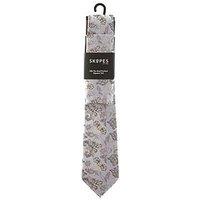 Skopes Stone Floral Silk Tie & Pocket Square Set