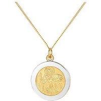 The Love Collection 18Ct Gold Plated Sterling Silver Two-Tone St. Christopher