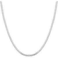 The Love Collection Sterling Silver 20" Curb Necklace Chain