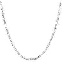 The Love Collection Sterling Silver 24" Curb Necklace Chain