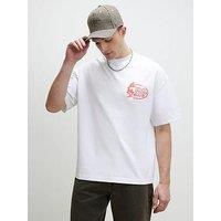 River Island Tokyo Sports Fish Graphic T-Shirt - White