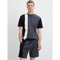 River Island Slim Fit Blocked Shorts - Grey