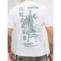 River Island Kanazawa Snake Graphic T-Shirt - White