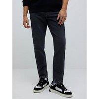 River Island River Island Tapered Washed Black Bridges Jeans