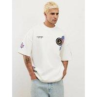 River Island Multi Badging Usa Graphic T-Shirt - White