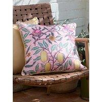Morris & Co Fruits 45X45 Outdoor Polyester Cushion Blush Pink/Lemon