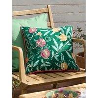 Morris & Co Fruits 45X45 Outdoor Polyester Cushion Forest Green/Lemon