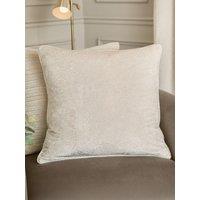 Paoletti Lustre Velvet 50X50 Feather Cushion Ivory - Feather Filled