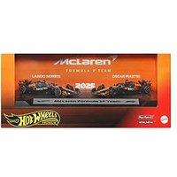 Hot Wheels Premium Formula 1 2-Pack Of 1:64 Scale Cars, Mclaren Formula 1 Team Of Piastri & Norris
