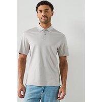 Mango Bellowp Short Sleeve Polo Shirt - Grey