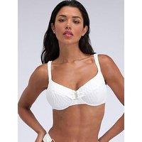 Boux Avenue Riad Texture Balconette Bikini - Ecru