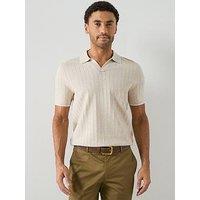 Mango Tip Short Sleeve Polo Shirt - Beige