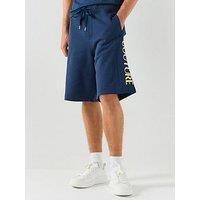 Versace Jeans Couture Foil Logo Jersey Regular Fit Shorts - Blue