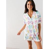 The Very Collection Care Bears & Revere Short Pyjama Set - Cream