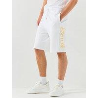 Versace Jeans Couture Foil Logo Jersey Regular Fit Shorts - White