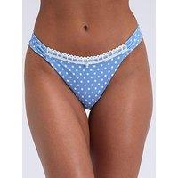 Boux Avenue Casablanca Tanga Brazilian - Blue