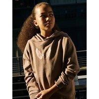 Name It Girls Wings Back Print Hoody - Brown