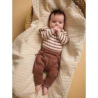 Lil Atelier Baby Girls Picot Trim Jersey Trousers - Red