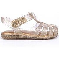 Zaxy Charm Baby Sandals - Gold