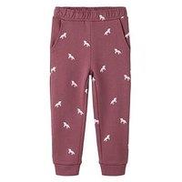 Name It Mini Girls Unicorn Print Co-Ord Joggers - Brown