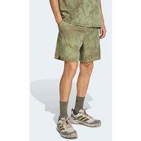 Adidas Terrex Mens Mountain Printed Shorts - Green