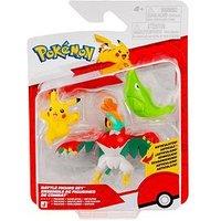 Pokemon Battle Figure 3 Pack - Features 2-Inch Metapod And Pikachu And 3-Inch Hawlucha Battle Figures