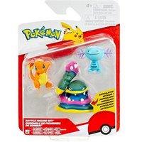 Pokemon Battle Figure 3 Pack - Features 2-Inch Charmander And Wooper And 3-Inch Alolan Muk Battle Figures