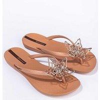 Ipanema Maxi Flower Detail Flip Flop - Brown