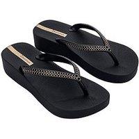 Ipanema Mesh Platform Sandal - Black
