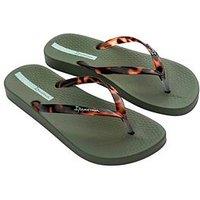 Ipanema Anat Connect Tortoise Shell Flip Flop - Green