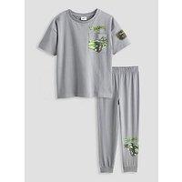 The Very Collection Short Sleeve Pyjama Set - Grey