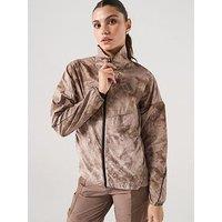 Adidas Terrex Womens Trail Running Printed Windbreaker - Brown