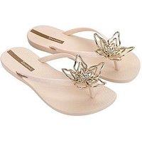 Ipanema Maxi Flower Detail Flip Flop - Beige