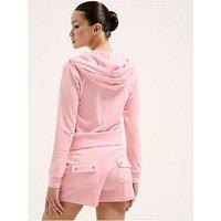 Juicy By Juicy Couture Eve Velour Shorts - Pink