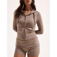 Juicy By Juicy Couture Oola Outline Hoodie - Brown