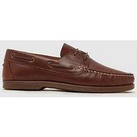 Schuh Patient Leather Boat Shoe - Brown