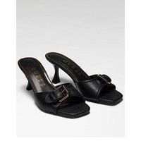 Guess Dista3 Slip On Heeled Sandal - Black