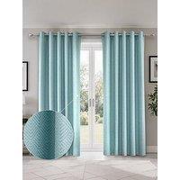 The Very Collection Sorrento Ultra Blackout Jacquard 66X72 Eyelet