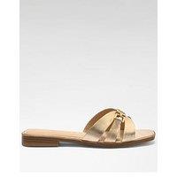 Guess Realla4 Flat Sandal - Gold
