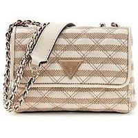Guess Giully Ii Mini Quilted Mini Crossbody - Beige
