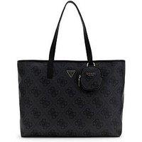Guess Power Play Ii Large Tech Tote - Black