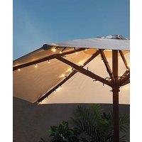 Lights4Fun 80 Warm White Led Battery Operated Parasol Lights