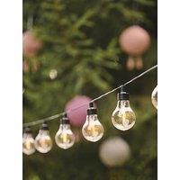 Lights4Fun 20 Warm White Vintage Style Battery Festoon Lights