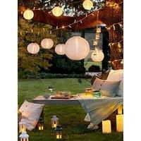 Lights4Fun 3 Cloud White Miami Solar Lanterns