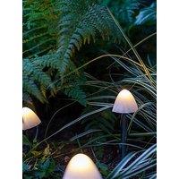 Lights4Fun 12 Mini Mushroom Solar Stake Lights