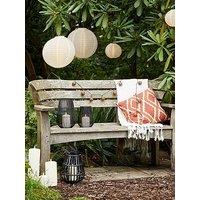 Lights4Fun 16 Bronze Solar Moroccan Fairy Lights