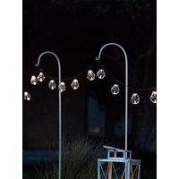 Lights4Fun 10 Warm White Carnival Usb Solar Festoon Lights