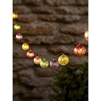 Lights4Fun 20 Solar Usb Moroccan Metal String Lights