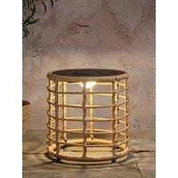 Lights4Fun Hygge Solar Powered Light Up Garden Table